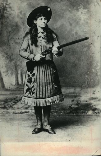 Darke - Annie Oakleyrose to international fame as a sharpshooter and member of Buffalo Bill's Wild West Show. The Broadway musical, 